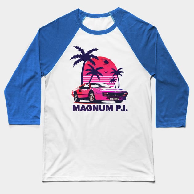 Magnum PI Baseball T-Shirt by TheSnowWatch